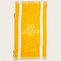 Sol de Janeiro Body Badalada Beach Towel Render. Beach towel is in sol de janeiro yellow
